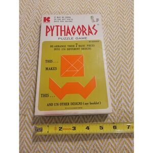 Vintage 1972 Pythagoras Puzzle Game By Kohner Brothers Complete!!